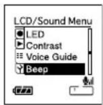 OLYMPUS DS71 - Avertissements sonores (Beep) - 2
