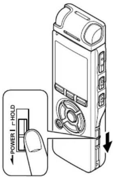 OLYMPUS DS71 - Alimentation - 1