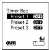OLYMPUS DS71 - Enregistrement programmé (Timer Rec) - 5