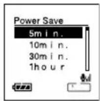 OLYMPUS DS71 - Modifier l'économie d'énergie (Power Save) - 4