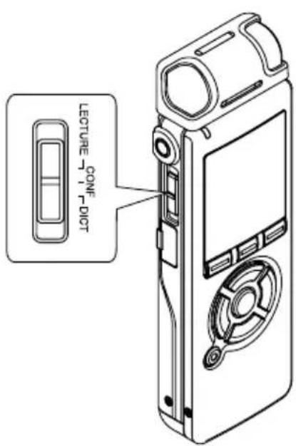 OLYMPUS DS71 - Sensibilité du microphone - 1