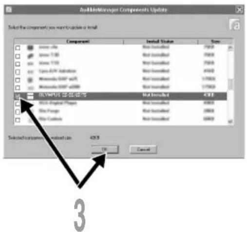 OLYMPUS DS71 - Ajouter un appareil à AudibleManager - 2