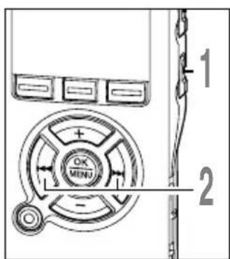 OLYMPUS DS71 - Effacement d'une marque index ou d'une marque temp - 1