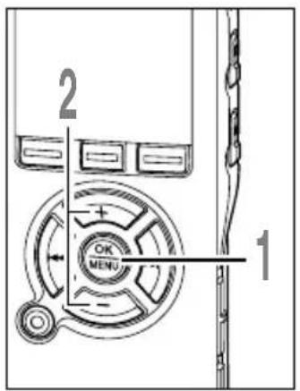OLYMPUS DS71 - Méthode de paramétrage du menu - 1