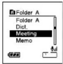 OLYMPUS DS71 - Modification des noms de dossier (Folder Name) - 7