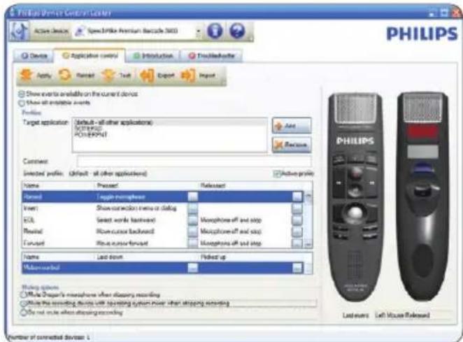 PHILIPS SpeechMike Premium LFH3520 - Program a custom profile - 1