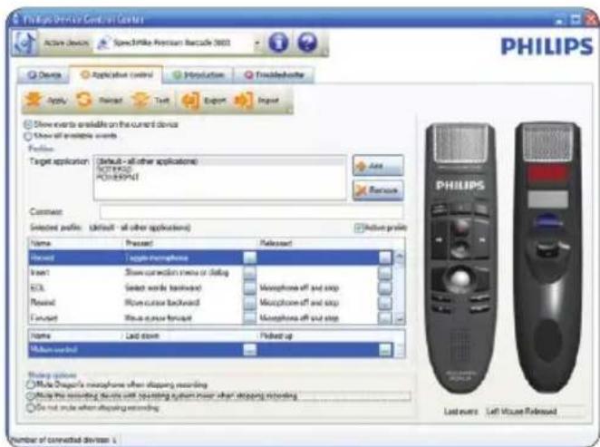 PHILIPS SpeechMike Premium LFH3520 - Programmieren eines benutzerdefinierten Profils - 1