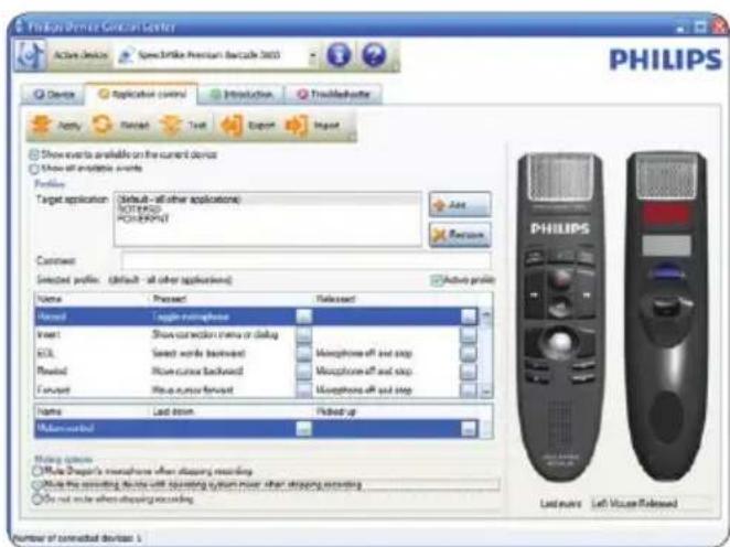 PHILIPS SpeechMike Premium LFH3520 - Programmazione di un profilo personalizzato - 1