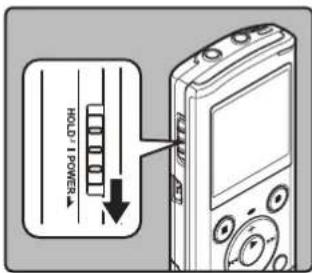 OLYMPUS VN8100PC - ◆ Allumer/couper l'alimentation - 1