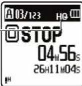 OLYMPUS VN8100PC - ① Sélectionnez [Mode Enregist.] dans le menu [Menu enregist.]. - 2