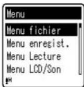 OLYMPUS VN8000PC - Méthode de paramétrage du menu - 2