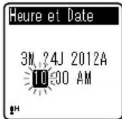 OLYMPUS VN702PC - Réglage de l'heure et date [Heure et Date] - 3