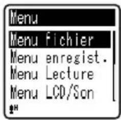 OLYMPUS VN702PC - Appuyez sur la touche MENU. - 1