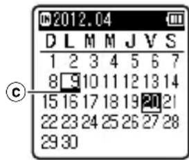 OLYMPUS VN702PC - Appuyez sur la touche +,-, l ou ↓ pour selectionner la date. - 1