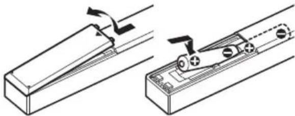 SONY SRSX88 - Pour insérer les piles - 1