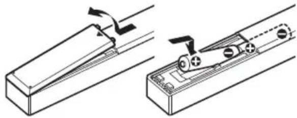 SONY SRSX88 - So legend Sie die Batterien ein - 1