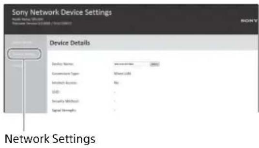 SONY SRSX88 - Rufen Sie am PC [Sony Network Device Settings] auf. - 2
