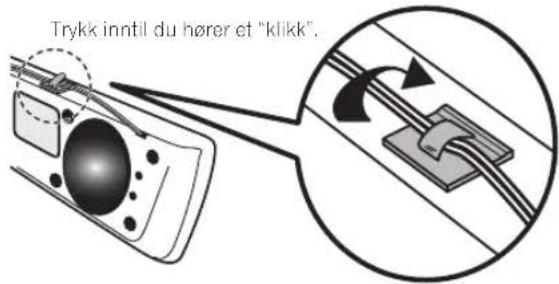 PIONEER SHV600B - Fest de medfolgende kabelklemmene til enhetens.    overside som vist i illustrasjonen og samle kablene her. - 1