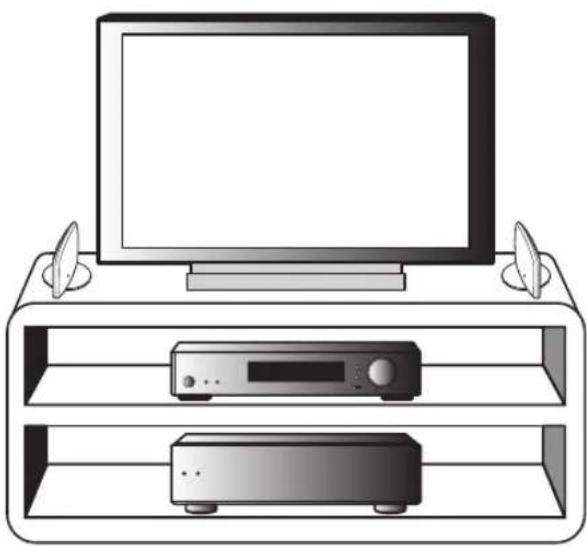 PIONEER SHV600B - Esempio di installmente: Per gli S-HV500-LR e per gli S-SLW500 - 1