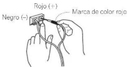 PIONEER SHV600B - Conecte un extremo del cable de altovoz suministrado al panel posterior de cada altovoz. - 1