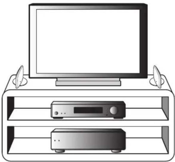PIONEER SSLW500 - Aufstellungsbeispel: Für sowohl S-HV500-LR als auch S-SLW500 - 1