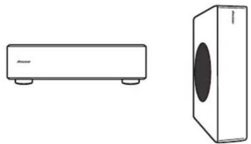 PIONEER SHV500LR - Apubassokaiuttimen asentaminen - 1