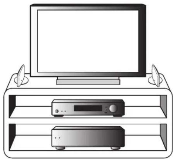 PIONEER SHV500LR - Exemplo de instalacao: Tanto para o S-HV500-LR como para o S-SLW500 - 1