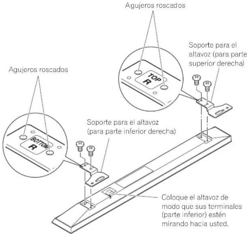PIONEER Kuro KRPS02 - Como montar los soportes para los altavoces en los altavoces. - 2