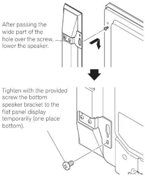 PIONEER Kuro KRPS02 - Attaching the Speaker Brackets to the Speakers. - 3
