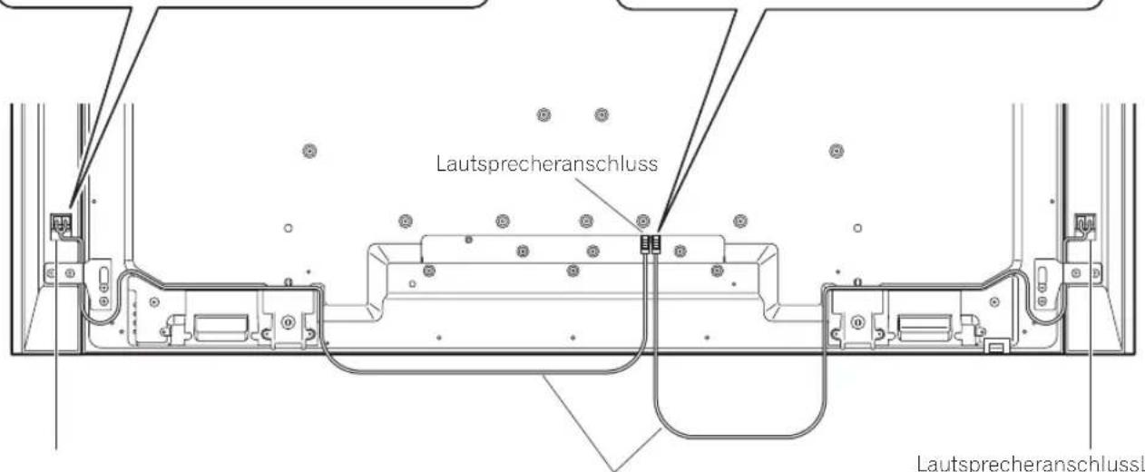 PIONEER Kuro KRPS02 - Anschlieben der Laufsprecherkabel (Flachbildschirm) - 2