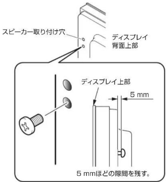 PIONEER Kuro KRPS02 - 微斯克莱背面上部のスイカ一取り付け穴（2つあうの下側）に、付属のネジを取り付ける - 1