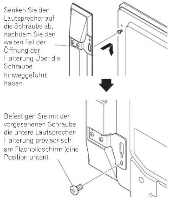 PIONEER Kuro KRPS02 - Anbringen der Lautsprecher-Halterungen an den Lautsprechern. - 4