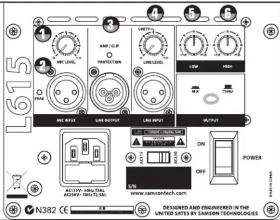 SAMSON Live L1212 - Piloto PEAK - 1