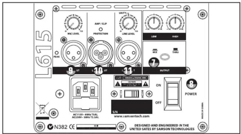 SAMSON Live L615 - OUTPUT SWITCH - 1