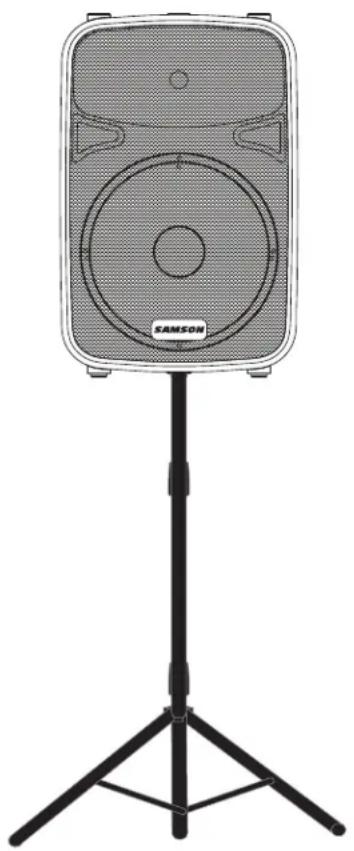 SAMSON Auro X12D - Aufstellen des Lautsprechers - 1