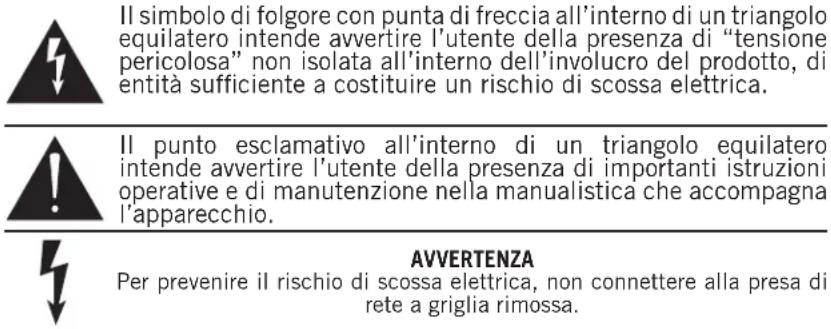 SAMSON Auro X12D - Informazioni di sicurezza importanti - 2