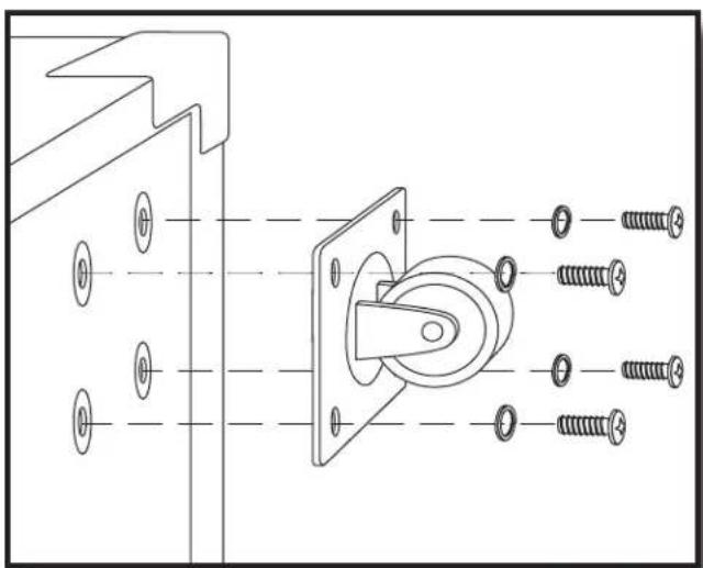 SAMSON dB1500a - CASTER INSTALLATION - 1