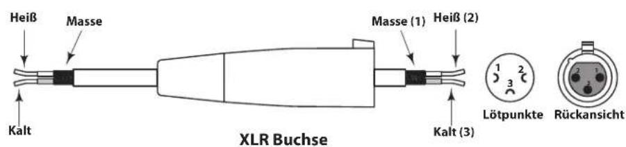 SAMSON dB1500a - dB1500a XLR-VERDRAHTUNGSDIAGRAMM - 1