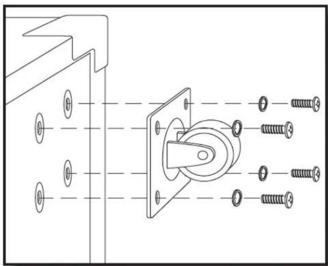 SAMSON dB1500a - INSTALACIÓN DE LAS RUEDAS - 1