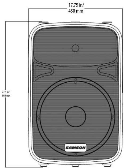 SAMSON Auro X15D - Abmessungen - 4