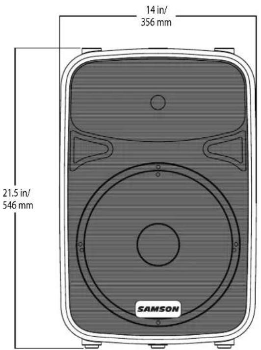 SAMSON Auro X15D - Dimensioni - 2
