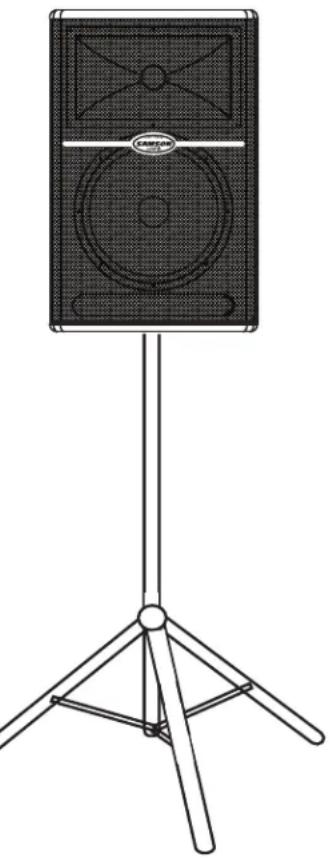 SAMSON Live L612 - Positionnement des enceintes - 1