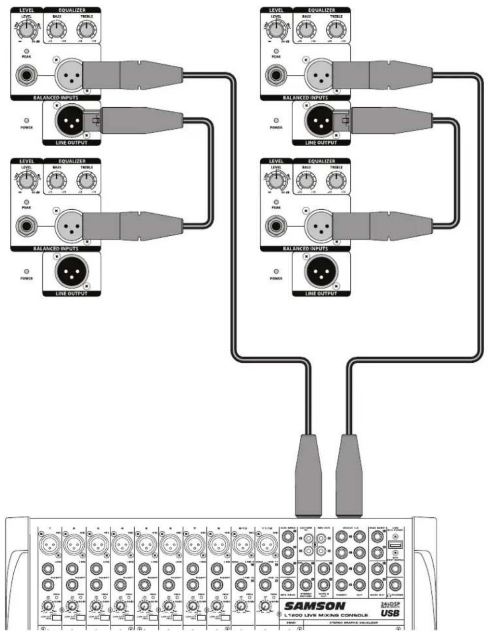 SAMSON Auro D208 - Enlace de dos recintos por lado - 1