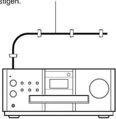 JVC SPEXA5 - Anschluss der FM-Antenne (im Lieferumfang) - 2