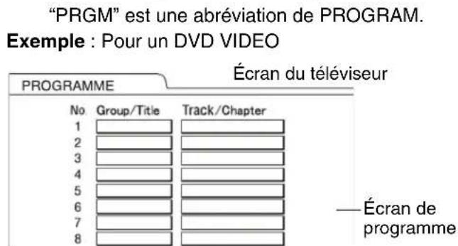 JVC SPEXP1 - Lire le disque dans l'ordre souhaité (Lecture programmée) - 1
