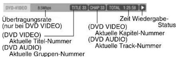 JVC SPEXP1 - Informationen in der Statusleiste - 1