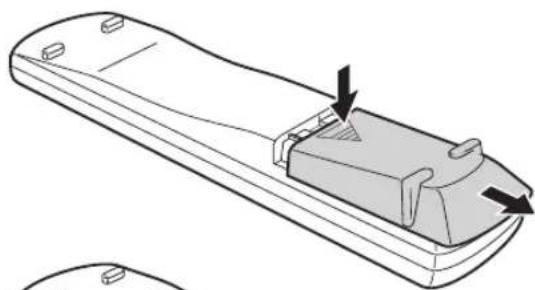 JVC SPEXP1 - De batterijen in de afstandsbedieningplaatsen - 1