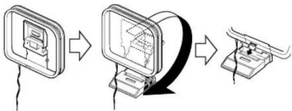 JVC SPEXA1 - Raccordement de l'antenne cadre AM (fournie) - 1