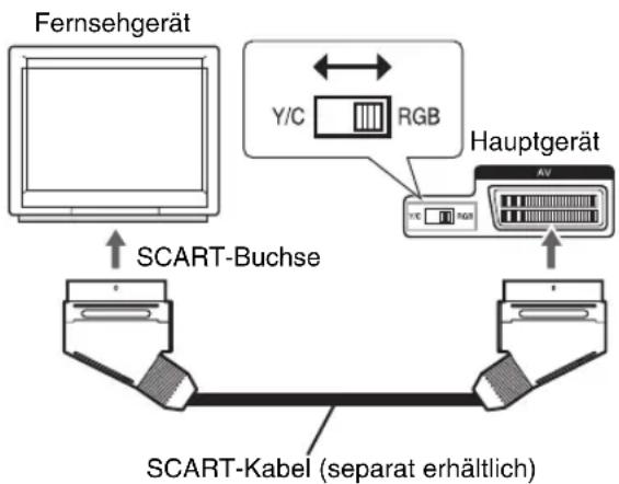 JVC CAEXA1 - Anschluss an den Fernseher - 1