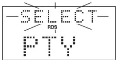 JVC CAEXA1 - Sendersuche nach PTY-Code (PTY-Suche) - 1